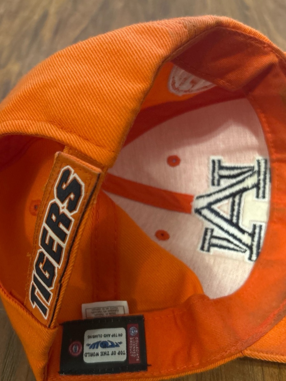 Auburn Tigers Orange Embroidered Baseball Cap - Picture 4 of 6